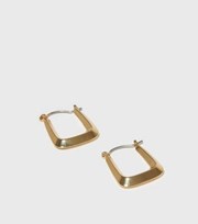 New Look Gold Square Hoop Earrings